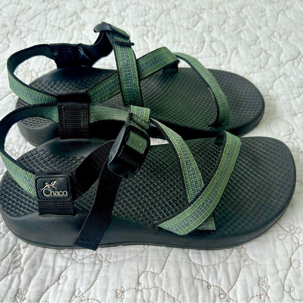 Vintage Chaco Z/1 Eden Green 8 Wide Vibram Outsole Y2K